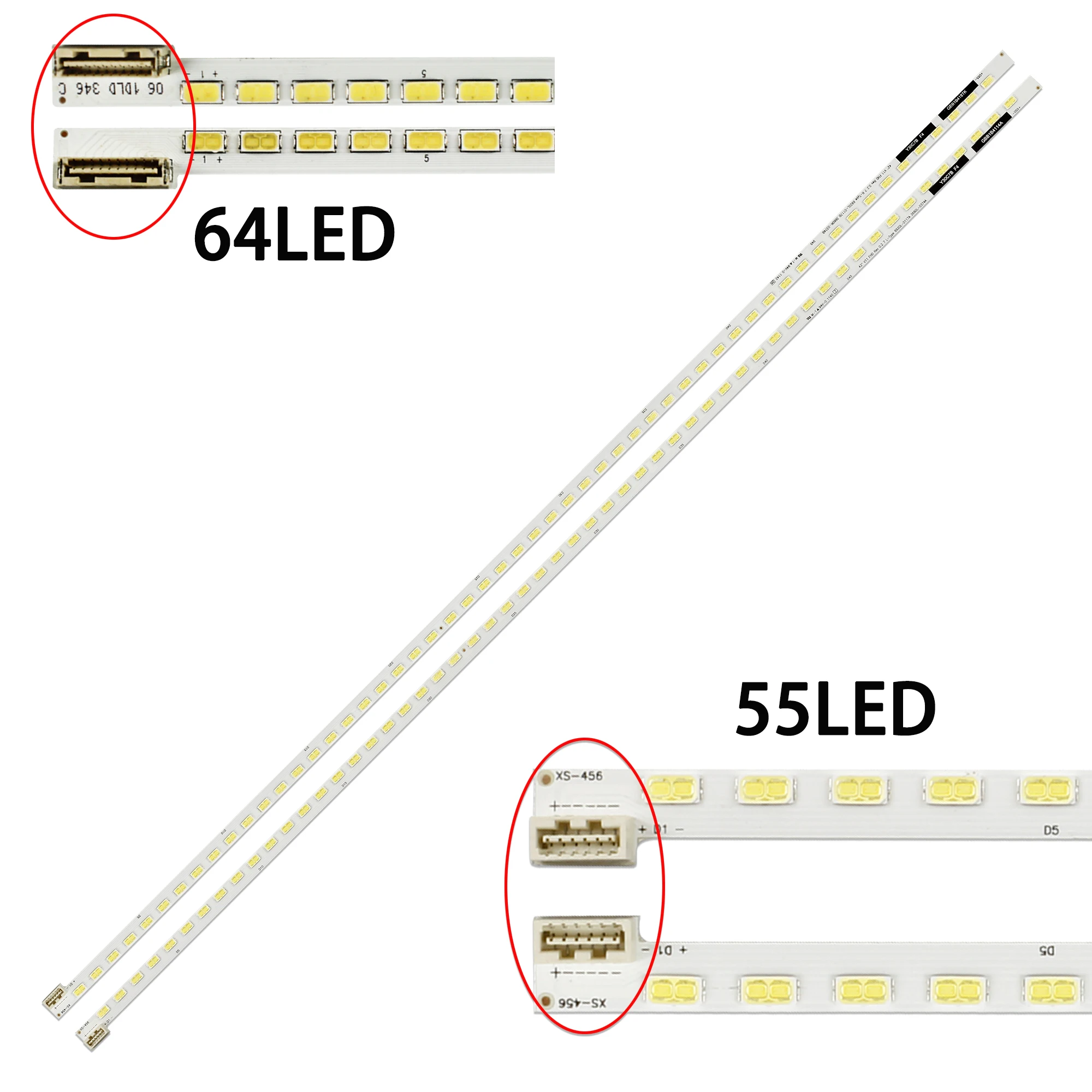 2pcs retroiluminação LED Para 3660L-0374A 42LW4500 42LW5700 42LV375S 42LW450U 42LV450U 42TL525U 42PFL8606D 42LW5500 42LW570S 42E96RS