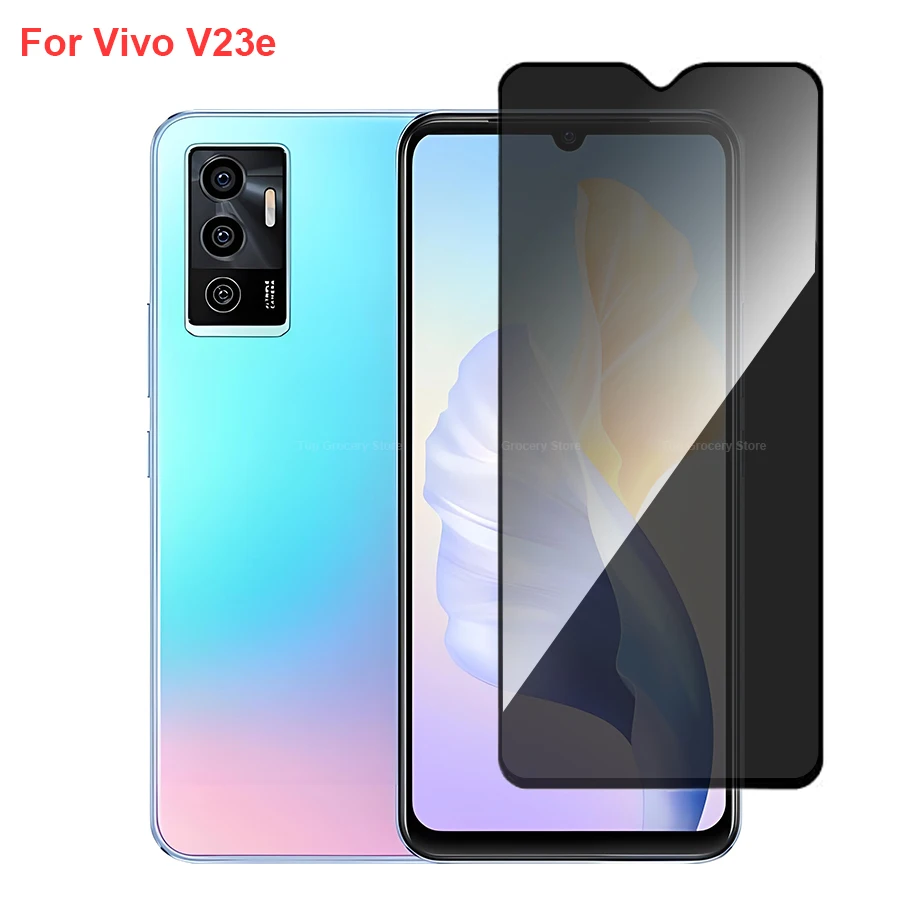 

For Vivo V23e Anti Spy Privacy Tempered Glass Screen Protector Compatible For VivoV23e Full Cover Screen Phone Film
