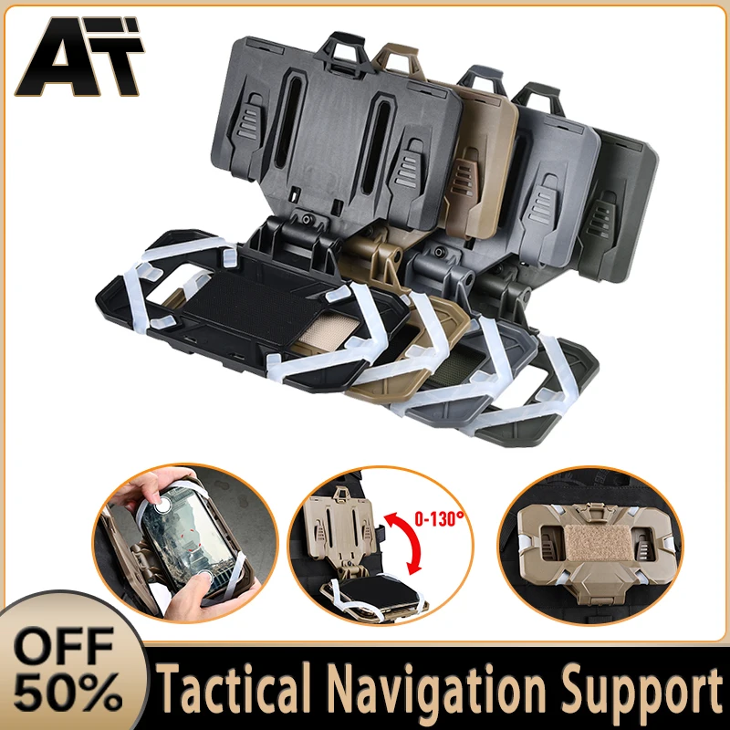 

Tactical Vest Phone Holder Foldable Board Plate Molle Carrier Board Molle Mount For Drone control Fit 4.7"-6.7" Screen accessoir