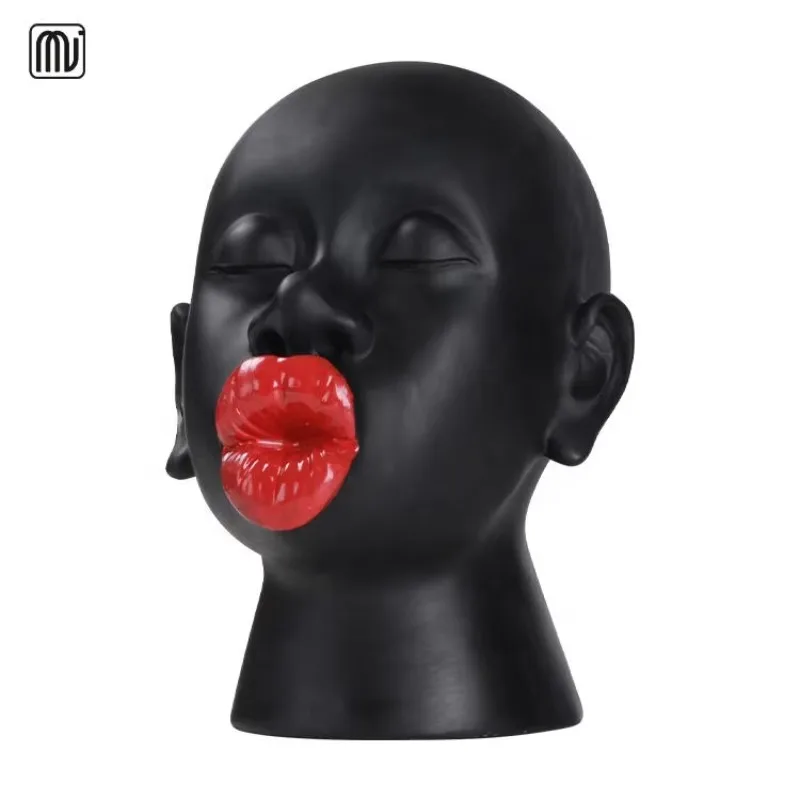 

Wholesale Resin Light Black Customized Resin Statues Home Decor