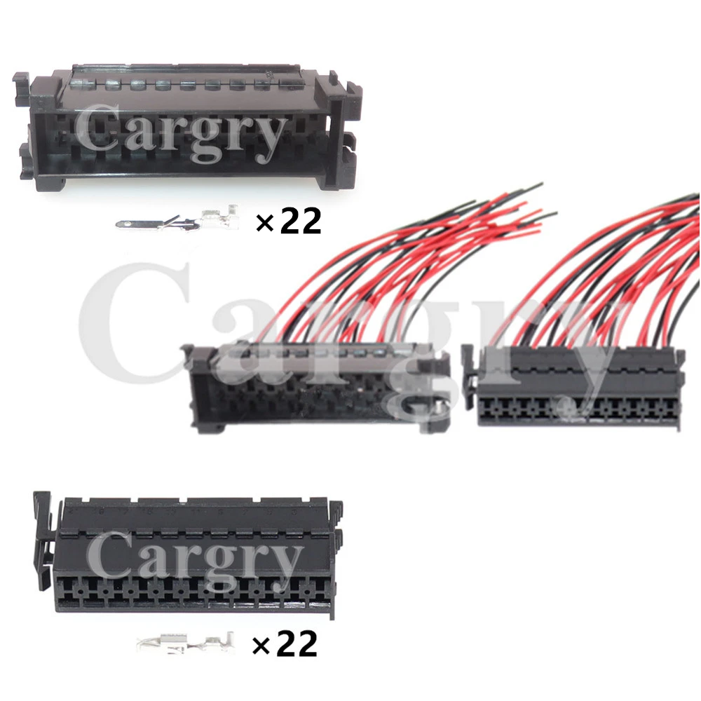 1 Set 22P 929505-7 929504-7 AC Assembly Automobile Electric Wire Connector 1-929505-7 1-929504-7 Car Male Female Unsealed Socket
