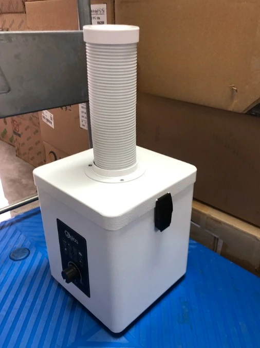 Deodorizing Desktop Industrial Fume Purifier, Smoke Mist & Dust Collector Filter Unit for Indoor Workshop Air Filtration