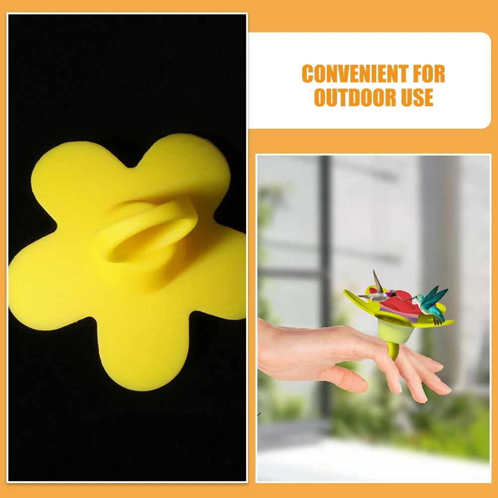

Hummingbird Feeder Silicone Wearable Ring Outdoor Bird Feeding Handheld Tool For Close-Up Watching Creative Pet Supplies