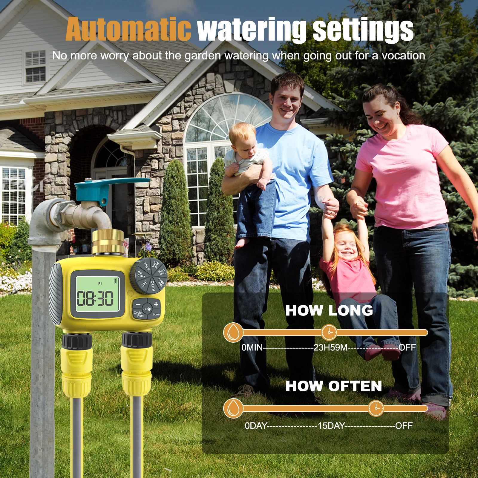 Insoma Smart Water Timer Dual - Timer Dual Outlet ulasan dan harga