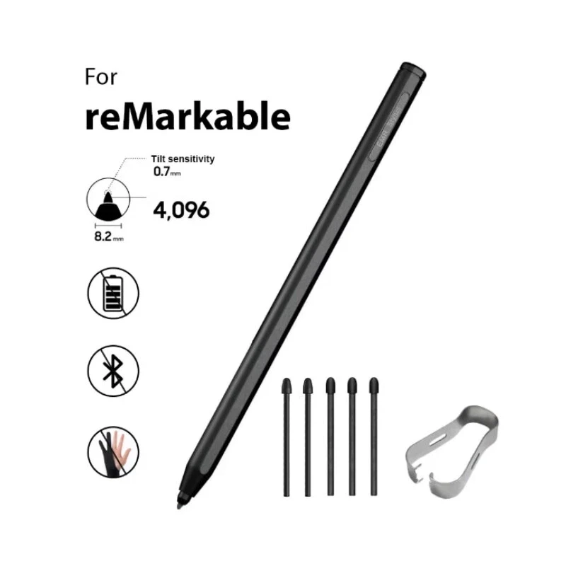 For reMarkable 2 Pen with 4096 Pressure Sensitivity Eraser Palm Rejection Tilt Sensing EMR Stylus Pen for reMarkable Accessories view 2