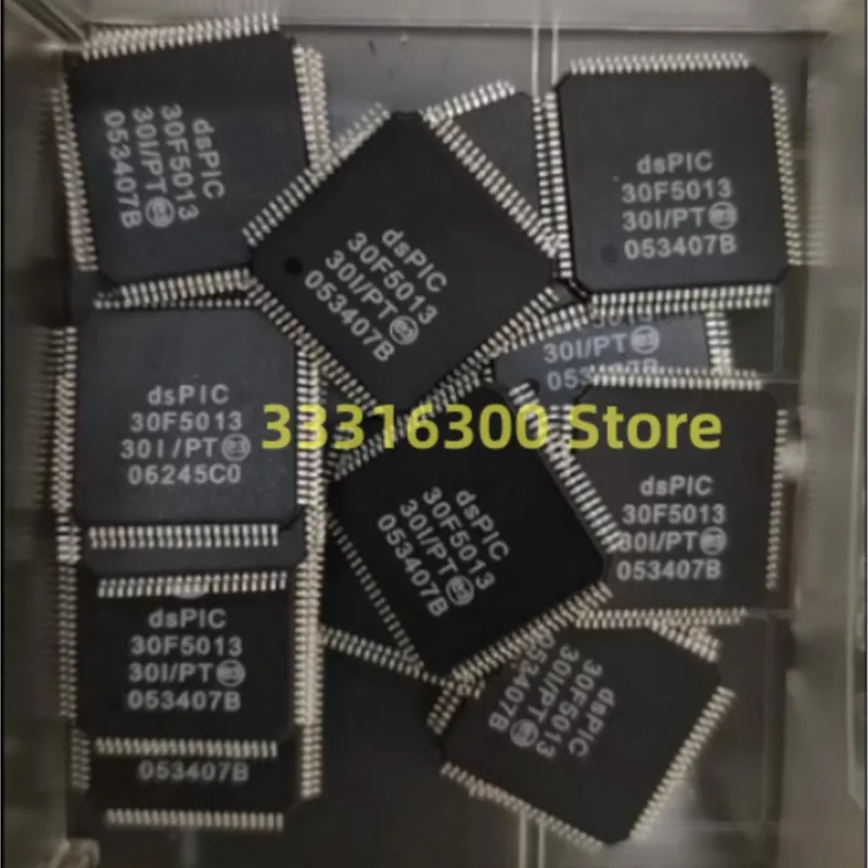 3PCS New DSPIC30F5013-30I/PT   TQFP80  Microcontroller chip IC