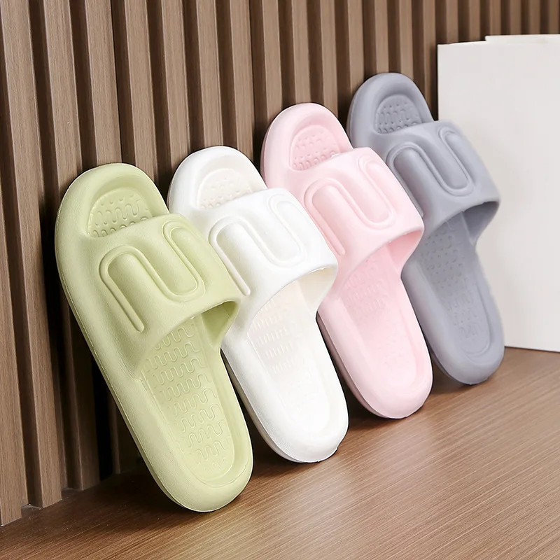 Summer Women Slippers Thick Sole Indoor Bath Thick Platform Non-Slip Home Flip Flops Beach Sandals Ladies Shoes