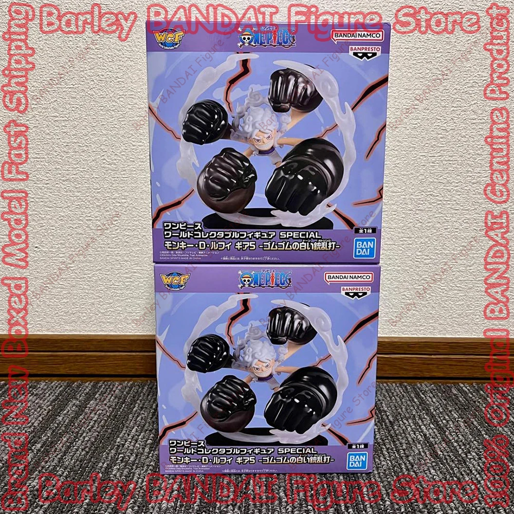 Figurines d'action originales BANPRESTO WCF One Piece Monkey D. Luffy Gear 5 White Gun Barrage, modèle de jouet, cadeaux pour enfants, en stock