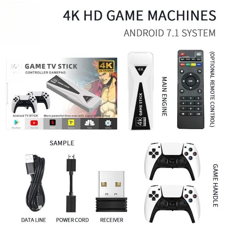 

GT68 Game Console TV Box PSP 3D Game Console