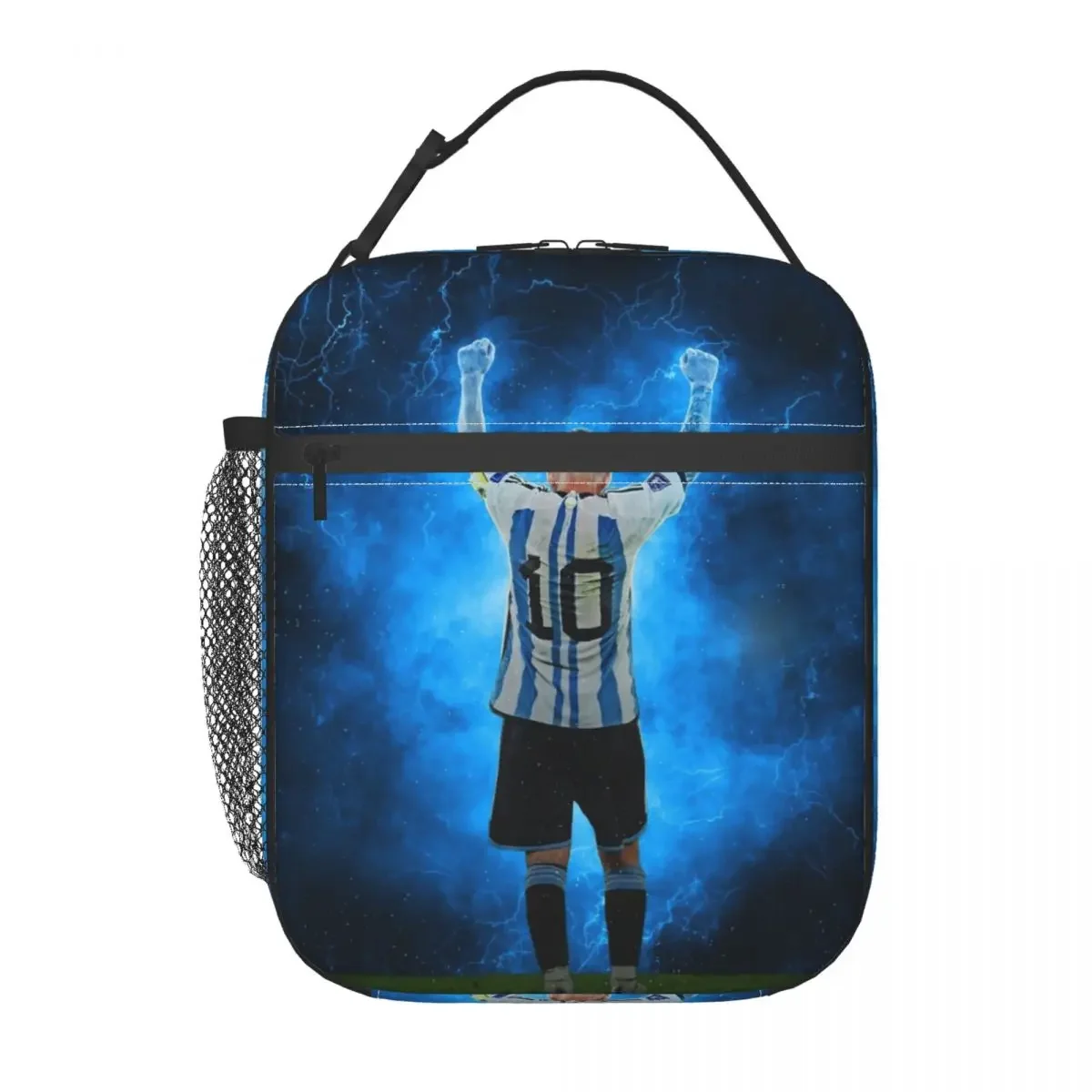 Messis Goal Celebration Merch Insulated Lunch Bag For School Office Food Storage Bag Portable Cooler Thermal Lunch Boxes