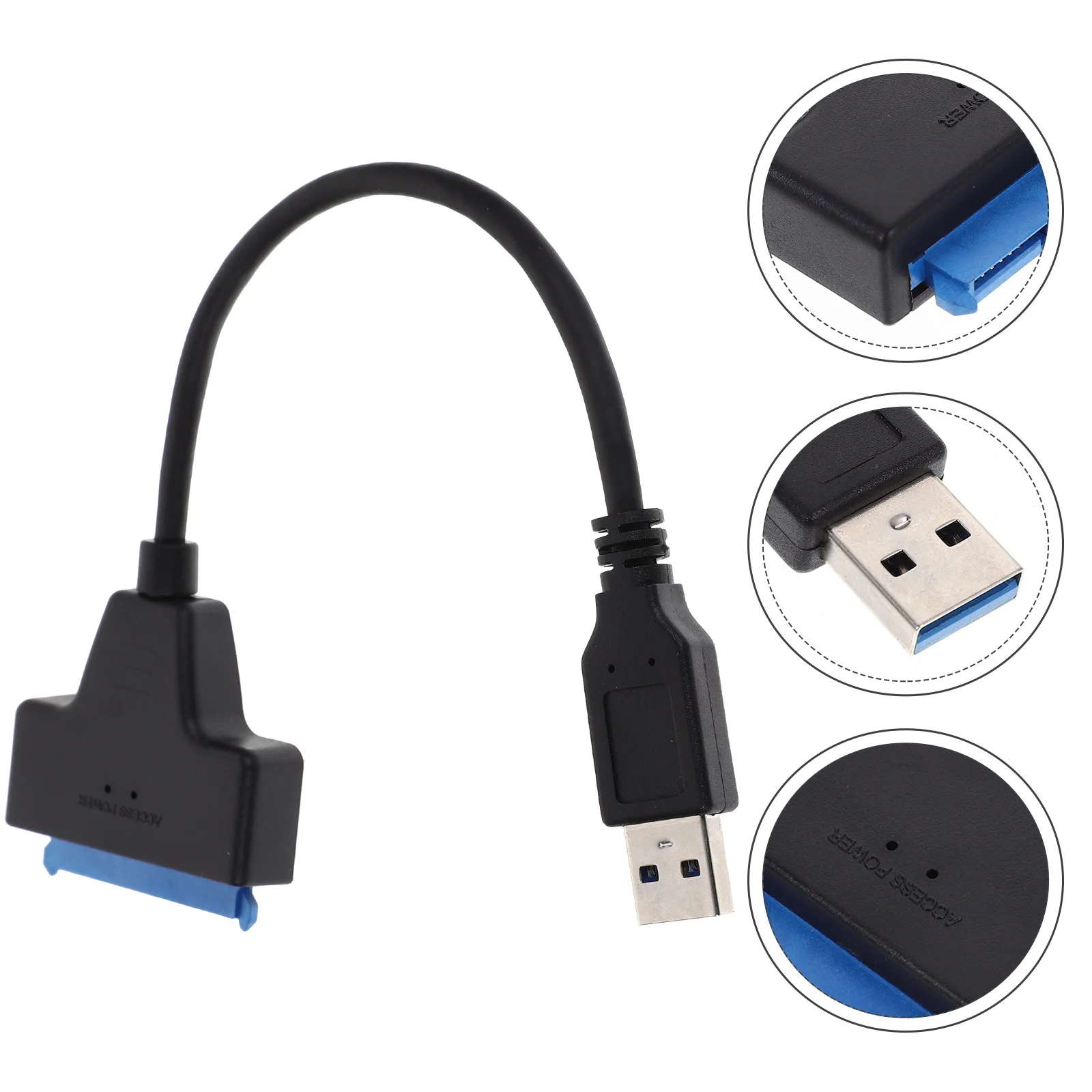 

to USB 3.0 Converter Cable for 2.5 Inch SSD External Hard Drive Adapter Data Transfer Backup Tool Portable Storage
