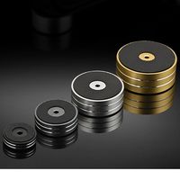 Hifi Audio 4pcs Aluminum Alloy Speaker Amplifier Shock Absorbing Pads, Speaker Stand Bookshelf Box Decoder Pads