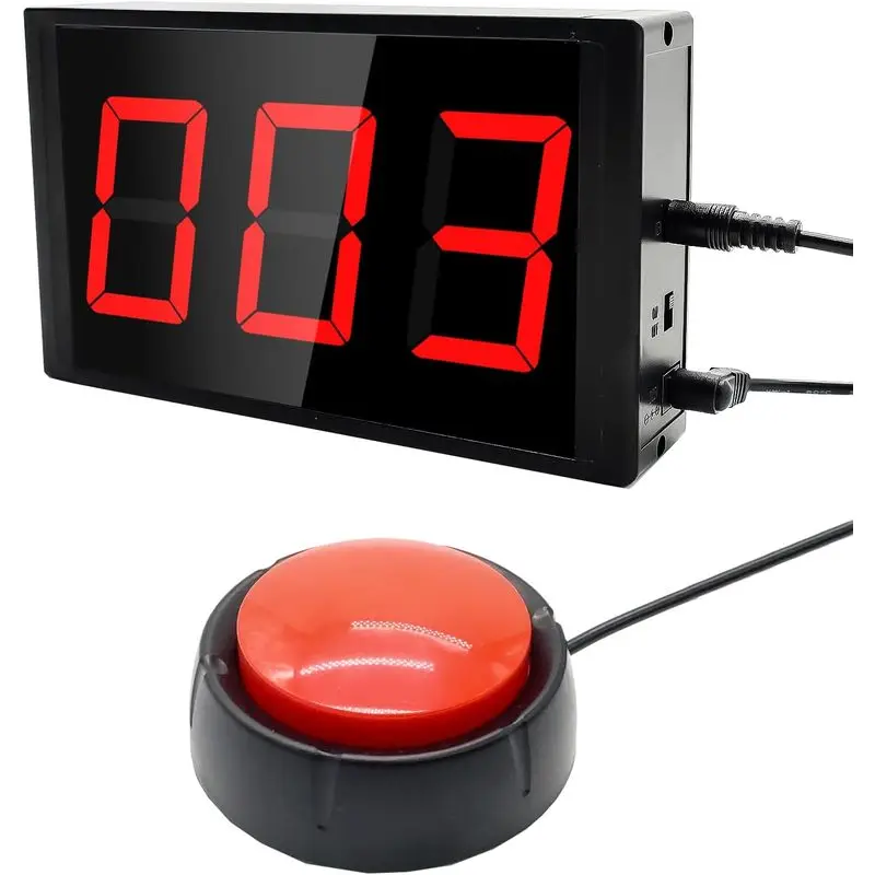 Digital Tally Counter with Push Button Control, 2.3 Inch Large LED Display, Electronic Lap Counter for Walking, Sports