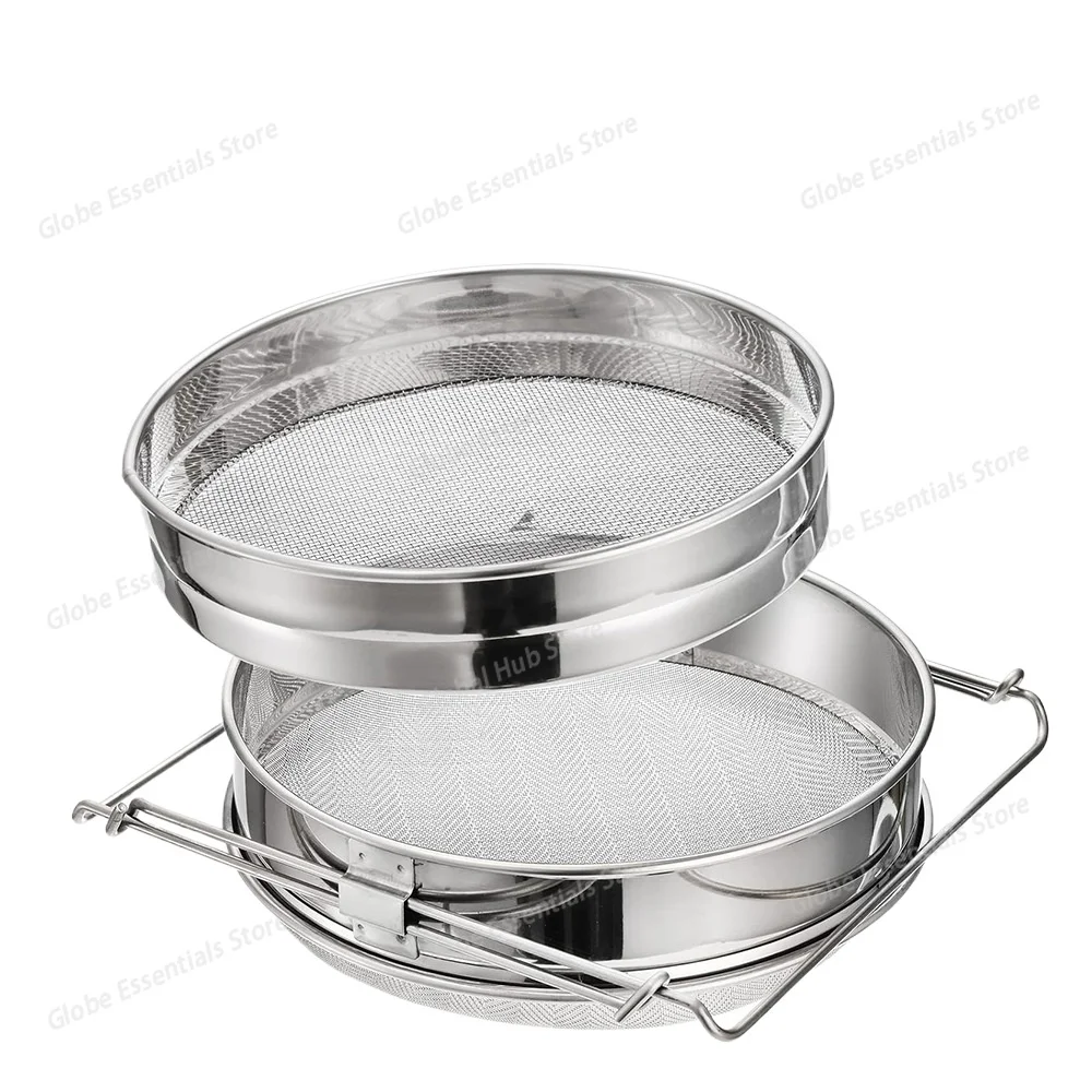 

1 комплект, двухслойный медовый фильтр из нержавеющей стали для пчеловодства, сетчатые фильтры для пчеловода и кухонных инструментов