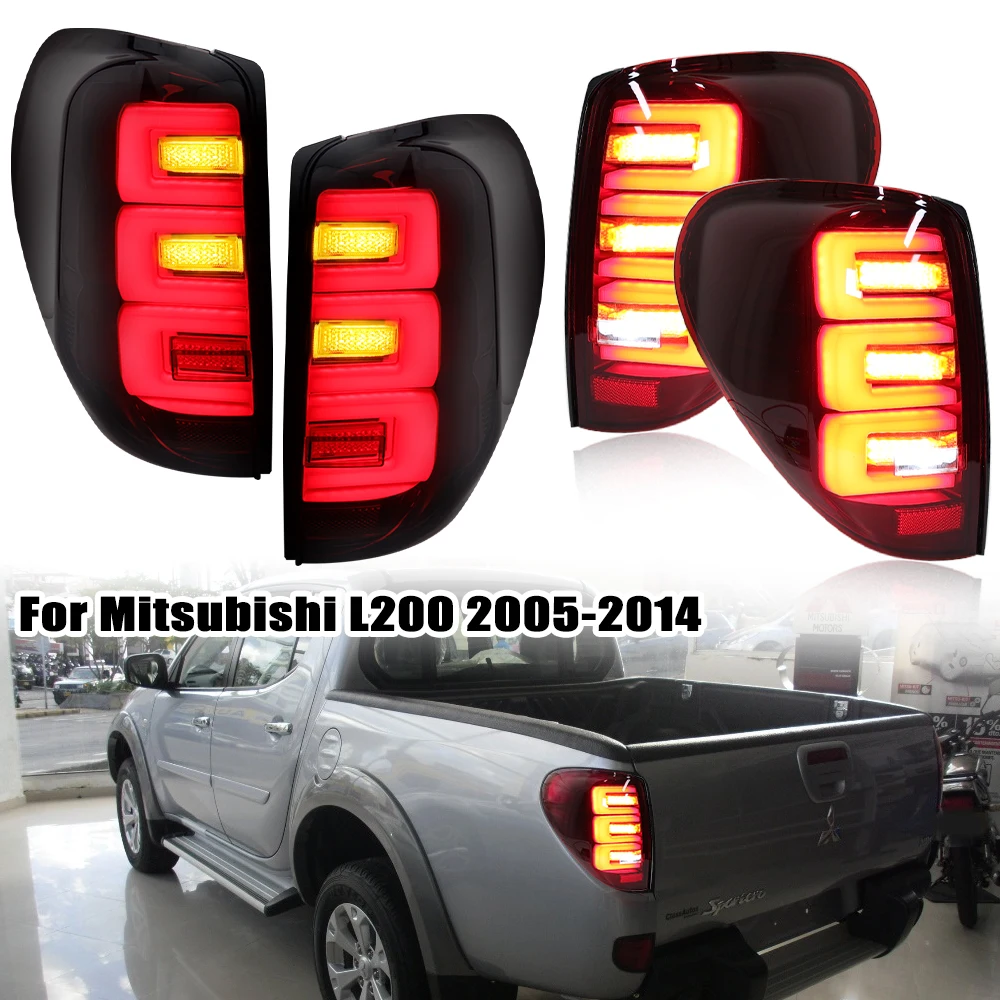 Car LED Rear Tail Light For Mitsubishi L200 Triton Colt 2005-2015 Rear Brake Fog Lamp Turn Signal Light Car Accessories