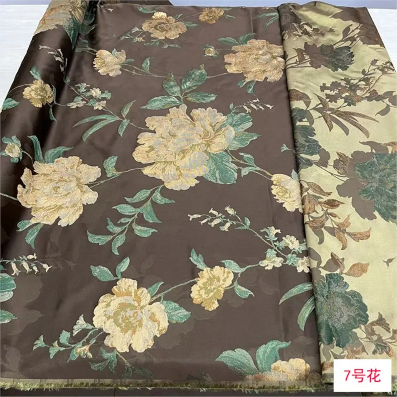 Chinese style 140cm wide silk Song brocade fabric 100%% dress cheongsam Hanfu