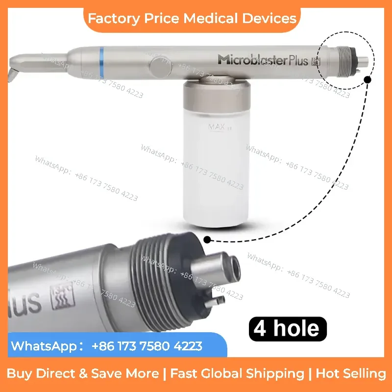 2026 Microblaster Plus Intraoral Micro Sandblaster Double Powder Tank Aluminum Oxide Air Polishing fastshipping