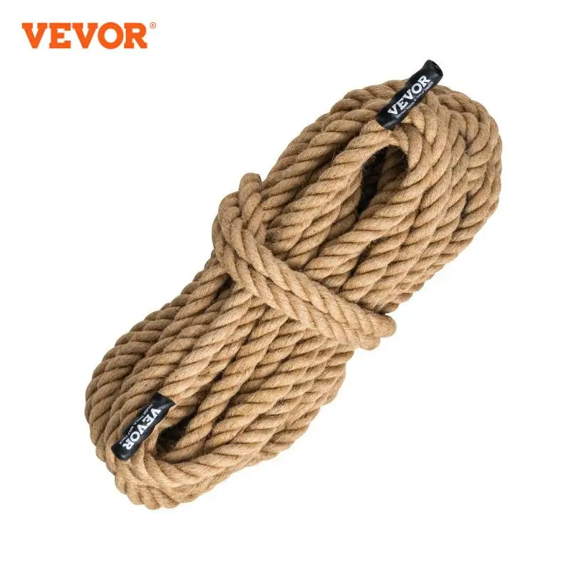 VEVOR 50/100FT Gym Climbing Rope Length Gym Fitness Training Rope Gym Exercise Workout Rope for Adults Climbing Rope for Fitness