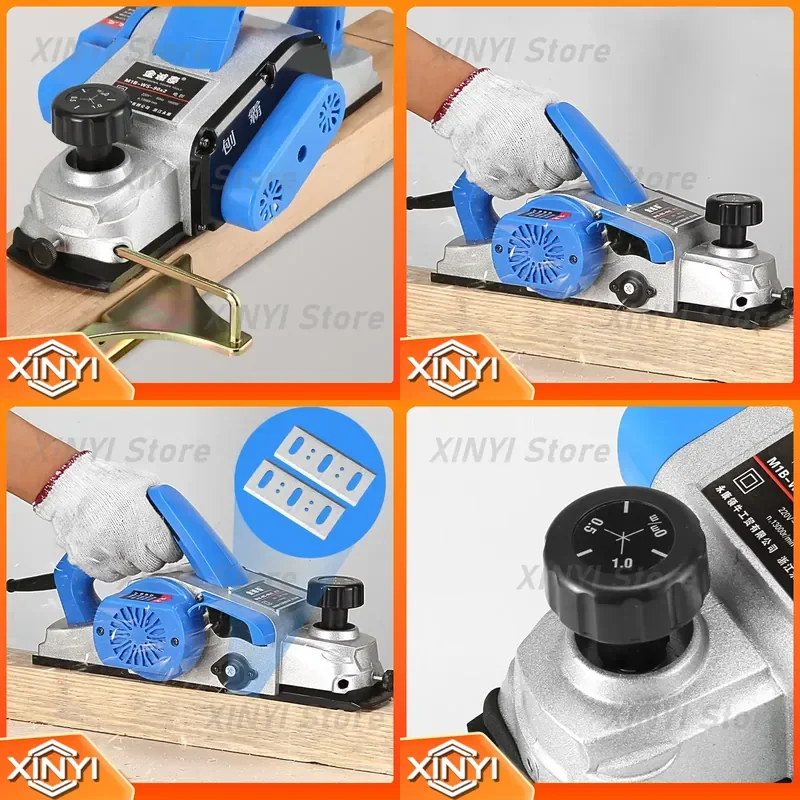 M1B-WS 90X2 Electric Planer Carpenter's Portable Planer Multi-function Carpenter's Planer Planing Cutting Board 1900W High