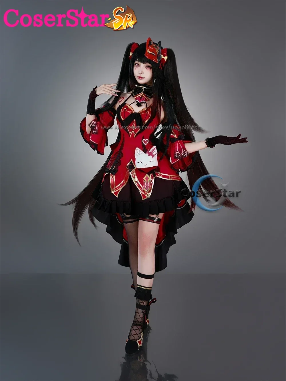 Honkai Star Rail Sparkle Cosplay Costume Role Play Comic Con Dress Hallowmas Party Wigs Animation Prop