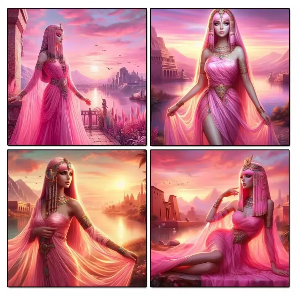 

Наборы алмазной живописи «сделай сам», новая коллекция, Египетская королева, полный горный хрусталь, женская Алмазная мозаика, вышивка, картина, украшения для стен