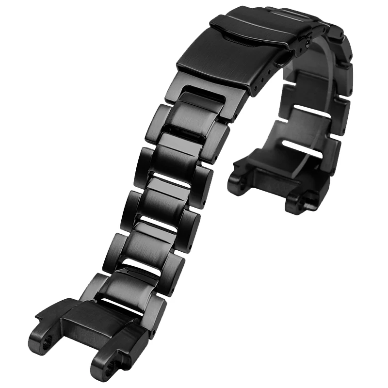 Stainless Steel Watch Band Strap For Casio MTG-B1000 Men Matte Metal black Solid Watchband Bracelet Accessories