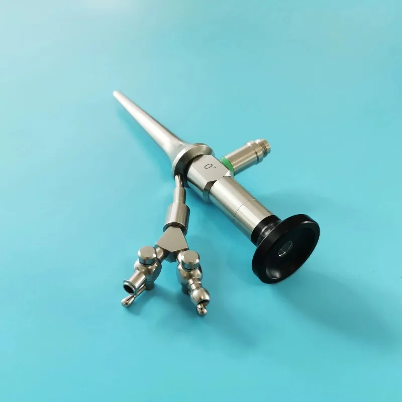 Professional Rigid Veterinary Otoscope (or Endoscope) with Working Channel