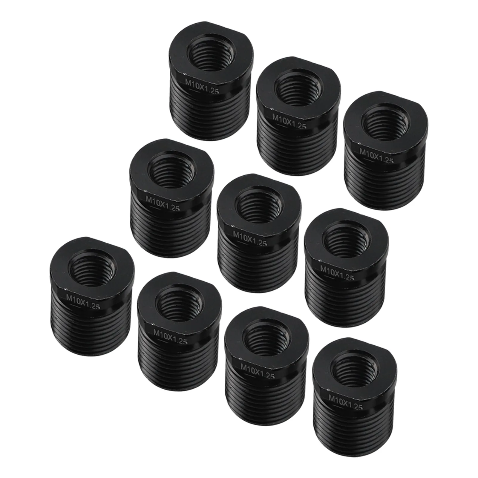 10Pcs Gear Shift Knob Thread Adapter Nut Insert Car Kit M10x1.25 M8x1.25 12 14 High Strength Sturdy And Compact Replacements