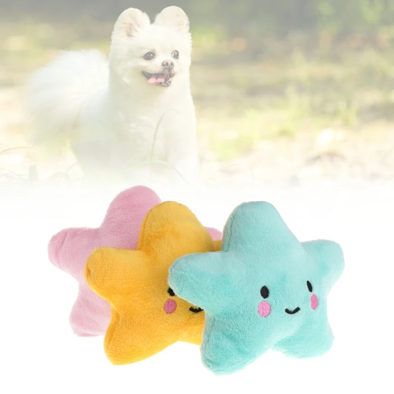 ตุ๊กตาสัตว์เลี้ยงสุนัขของเล่นน่ารัก Cloud Squeaky ของเล่นสำหรับแมว Interactive ของเล่นสุนัข T
