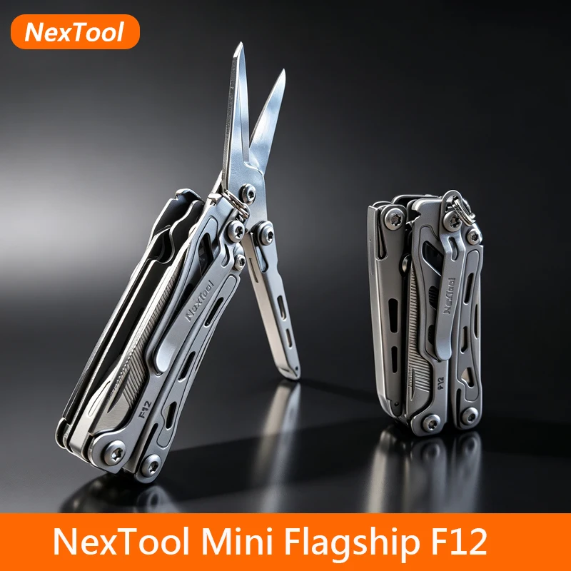NexTool Keychain Mini Flagship Folding Multi Tool 13 In 1 Screwdriver Pliers File Ruler Bottle Opener Scissors EDC Hand Tool