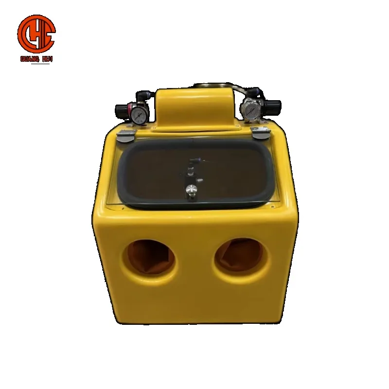 【New】Portable 20W Orange Sand-Blasting Machine for Jewelry Cleaning 110V-220V New Condition Efficient Metal Workbenches