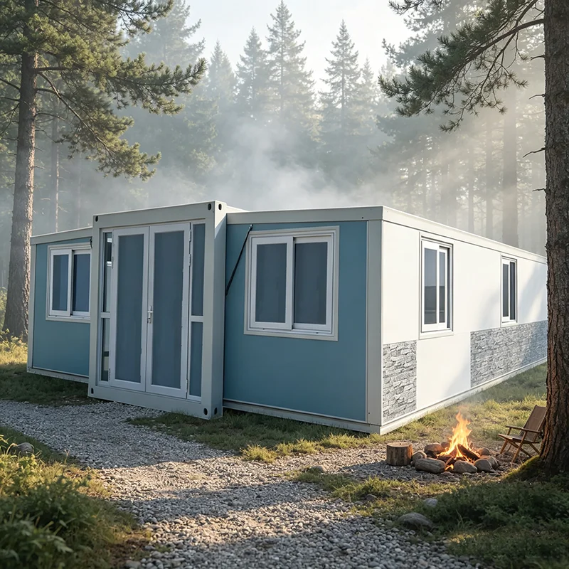 Prefab Container House Waterproof Foldable Remote Site Temporary Dormitory