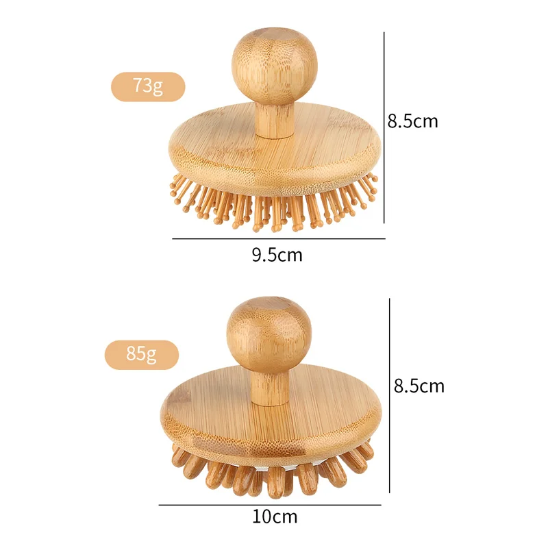 Round Handle Shampoo Comb Nanshan Massage Brush Round Comb Teeth Scraping Scalp Meridian Comb Air Cushion Massage Comb