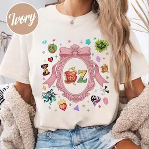 أحفاد الزومبي العالم جولة الاصطدام 2025 قميص أحفاد إيفي مال قميص الزومبي 4 تي شيرت الموسيقى الحفل المحملة سليل مروحة