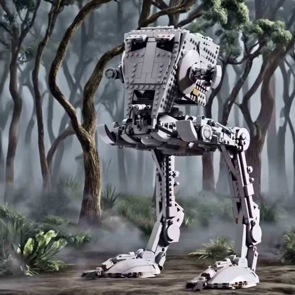 مكعبات بناء صغيرة جديدة من ATST Walker Moc لتقوم بها بنفسك مجموعة الطوب التعليمية للأطفال والكبار هدايا عيد الميلاد وعيد الميلاد #4