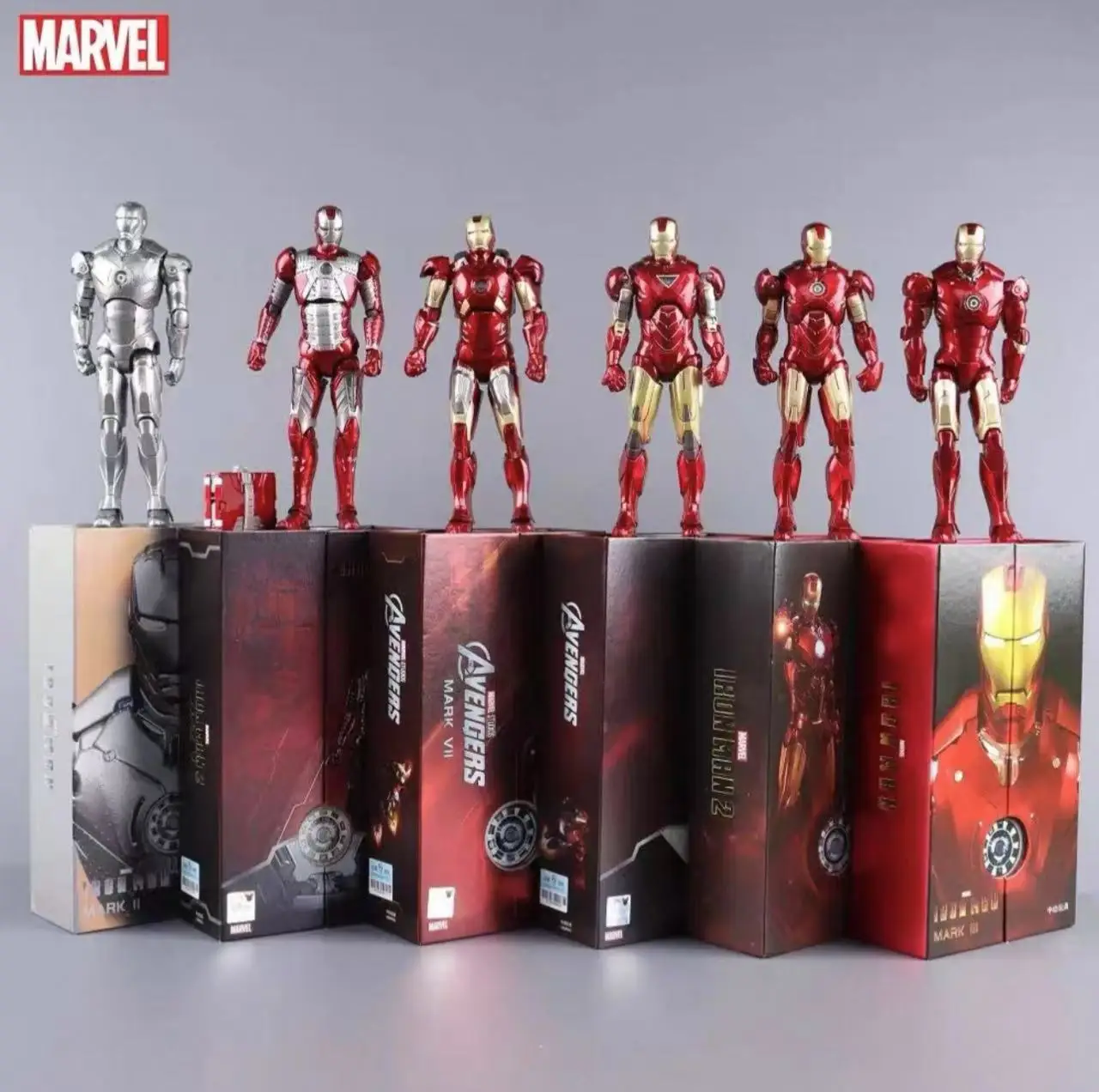 ZD Toys Iron Man Series articulación móvil MK1 MK2 MK4 MK5 MK6 MK7 MK17 MK21 MK33MK42MK434546 figura de acción de película 7 pulgadas MarkDolls