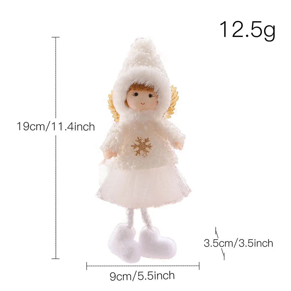 

Plush Doll Pendant Christmas Angel Home Decor Hanging Decoration Party Ornaments Wall Door Xmas Tree Practical