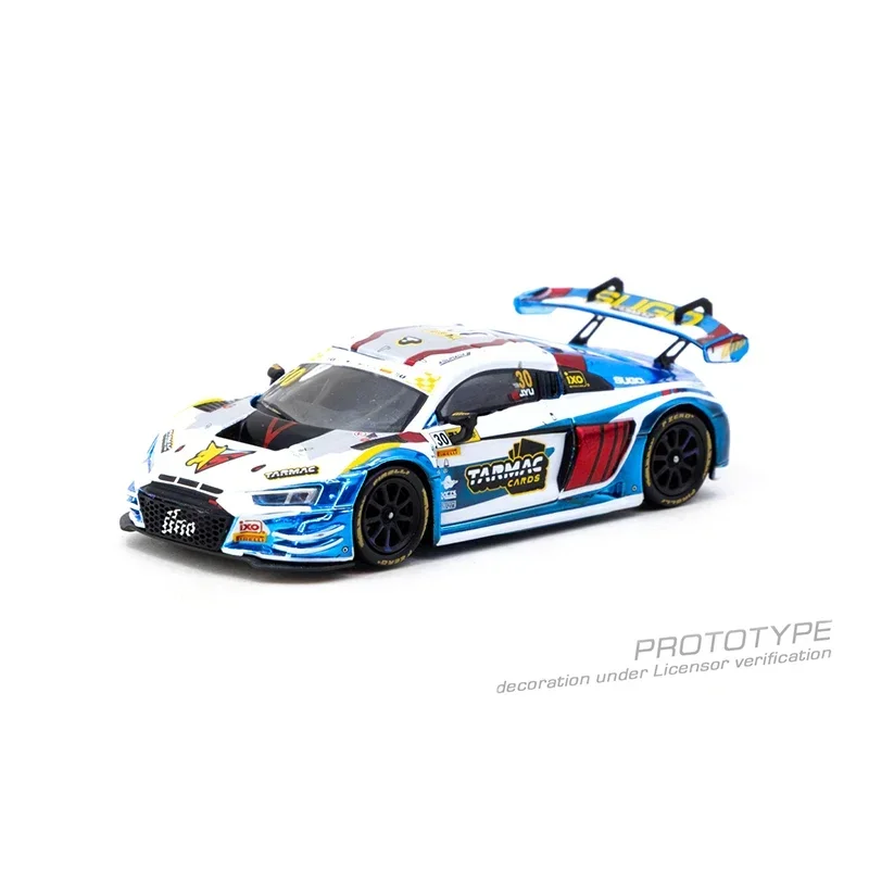 PreSale TW 1:64 Audi R8 LMS GT3 Evo II Macau GT Cup 2024 Sunrise SUGO مجموعة ألعاب دييكاست نموذج سيارة Tarmac Works #5
