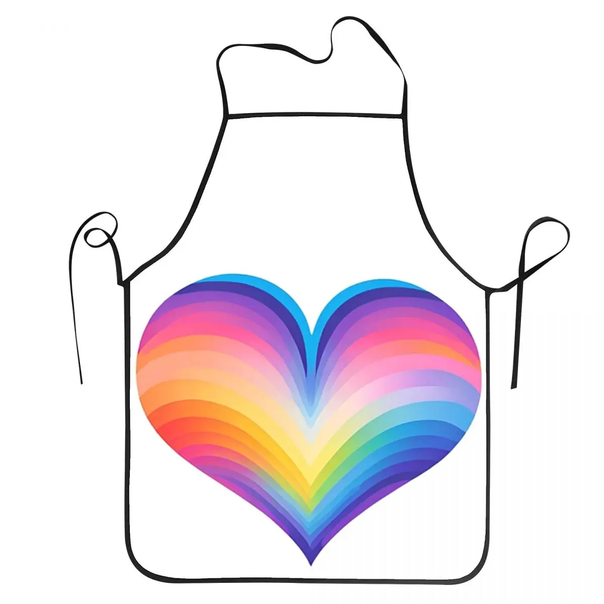 

Фартуки Heart Super Swirl для шеф-повара, приготовления пищи, выпечки, нагрудник без рукавов, кухонный сарафан для уборки для женщин и мужчин, садоводства