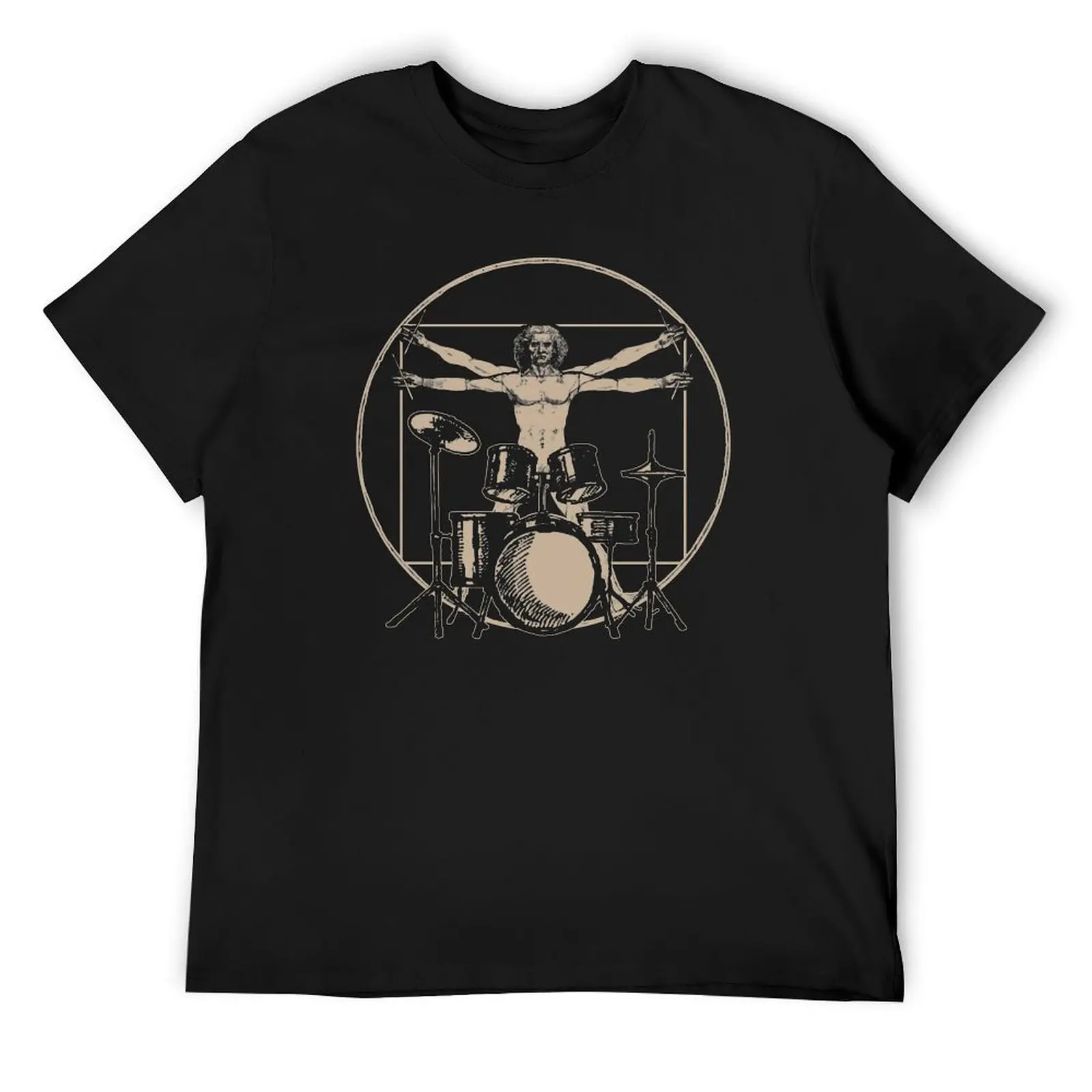 

Vitruvian Man Drummer T-Shirt oversized animal prinfor boys blanks quick drying men workout shirt