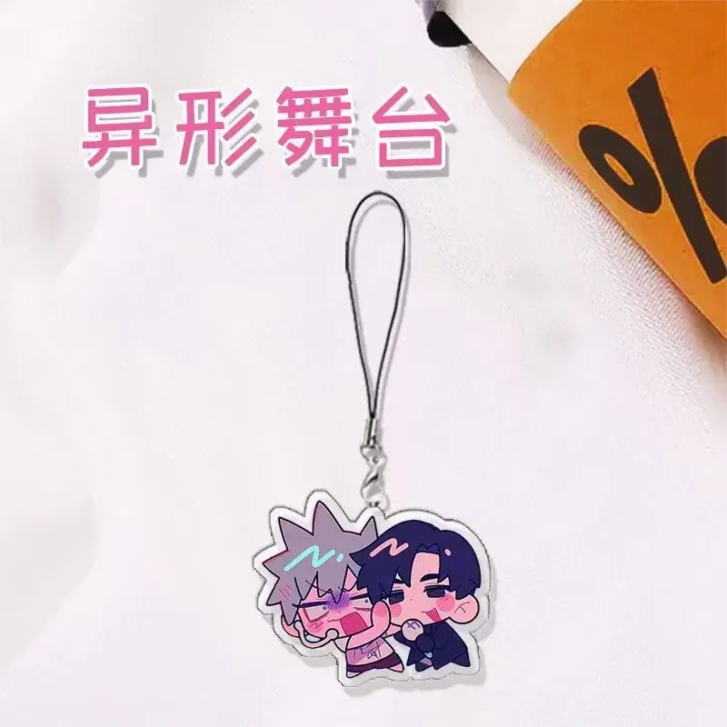 

Anime Alien Stage Mobile Phone Charms Cartoon Acrylic Small Pendant Alien Stage Phone Chain Key Ring Keychain Fans Gifts