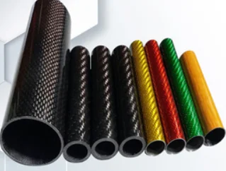 

2 Pcs 10-30MM 3K Color True Carbon Fiber Tube High Composite Hardness Material Smooth Surface Blue Red Green Yellow Length 500mm