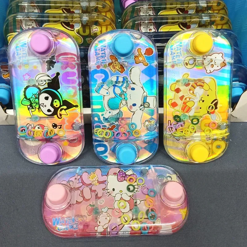 Hello Kitty My Melody cinnamoroll Sanrio anime cartoon water ring game console creative nostalgic water machine children\'s toy