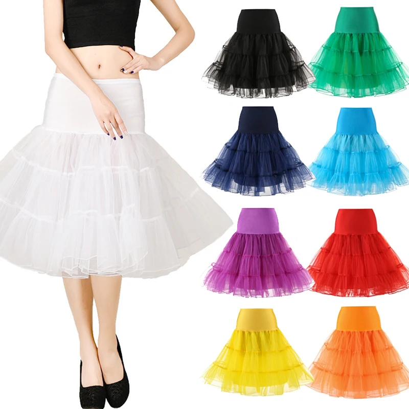 

Women Swing Tutu Princess Skirt Layered Tulle Ballet Dance Pettiskirts Hippy Cosplay Cute Party Puffy Skirt Petticoat Underskirt