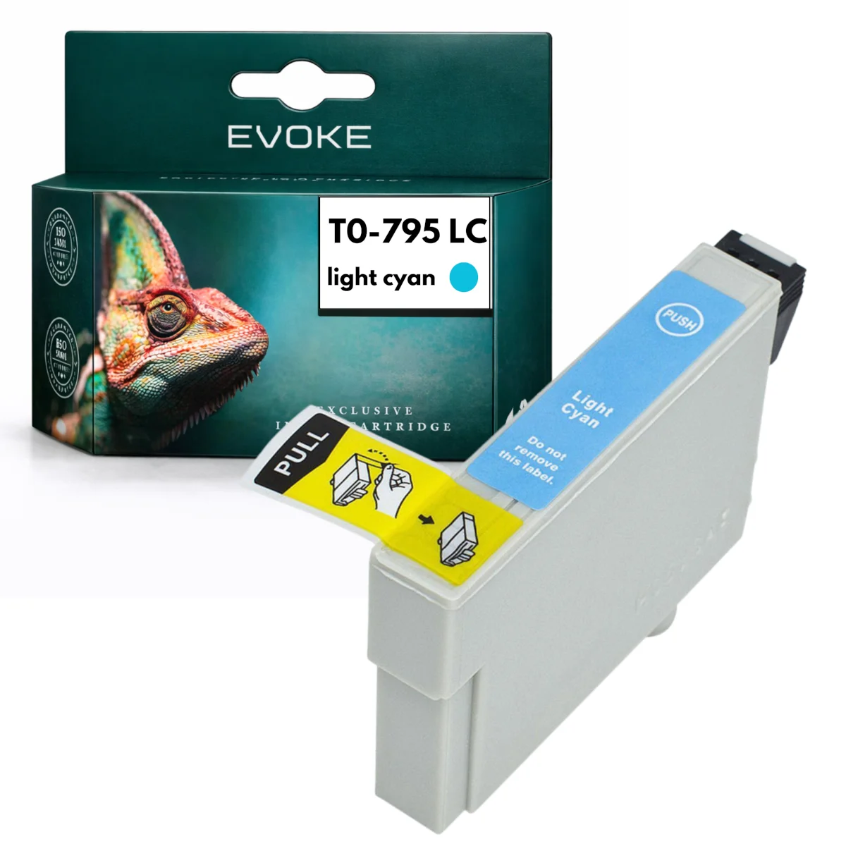 Evoke Compatibele Inkt voor Epson T0795 Ep-T0795 Lichtcyaan 760 Pagina's Px650 Px660 Px700W Px710W Px800Fw