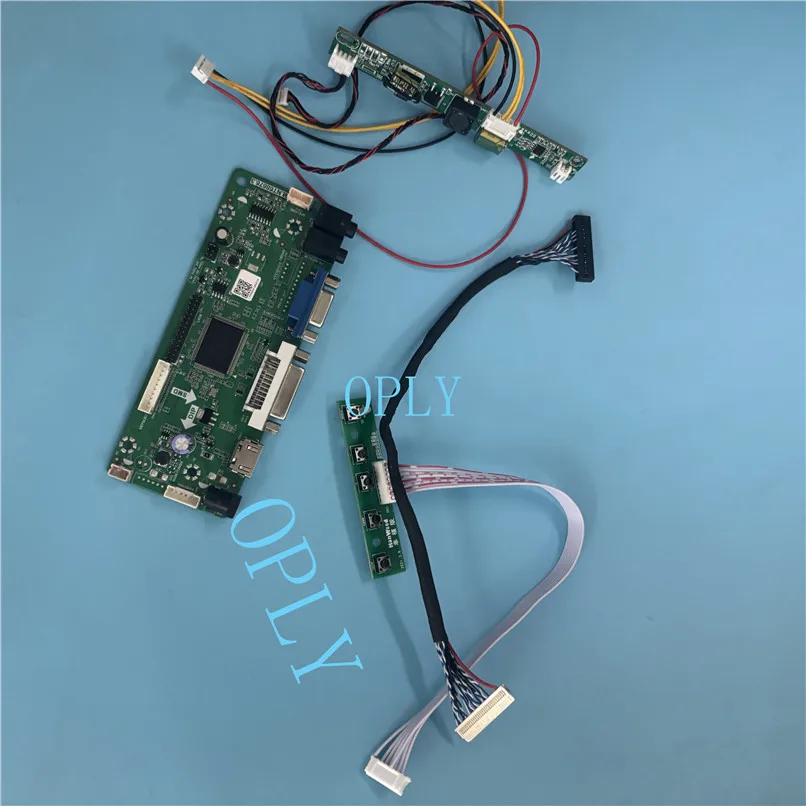 Controller Board VGA+LCD+DVI+AUDIO  driver board kit monitor for 30pin M185XW01 1366(RGB)×768  panel LED DIY Display Monitor