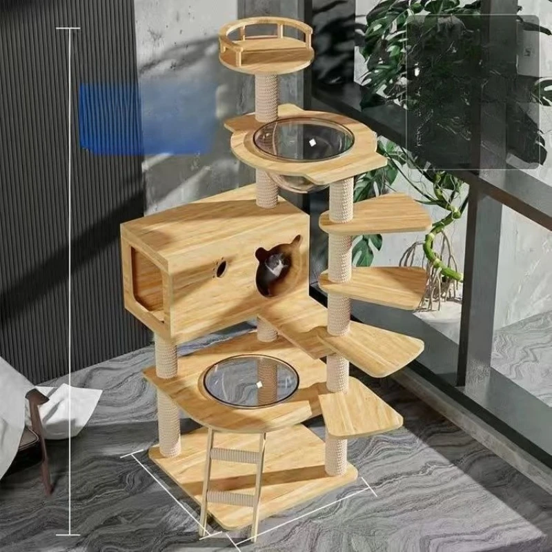 

Cat climbing frame nest tree integrated small shelf cat toy space warehouse cat jumping platform special price clearance villa