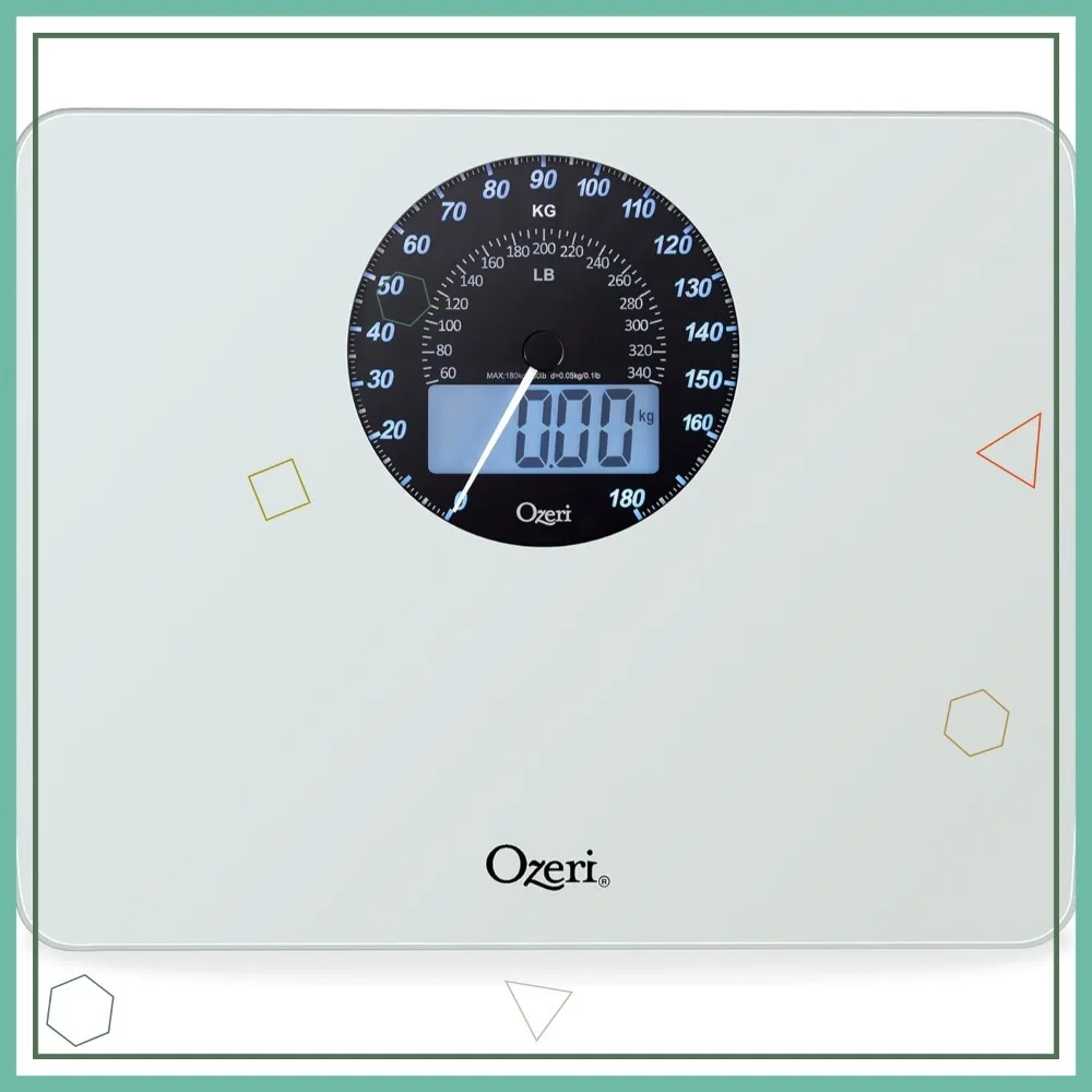 

Digital Weight Scale with Electro-Mechanical Dial, 400 lbs Capacity, 0.1 lbs Accuracy for Easy Reading