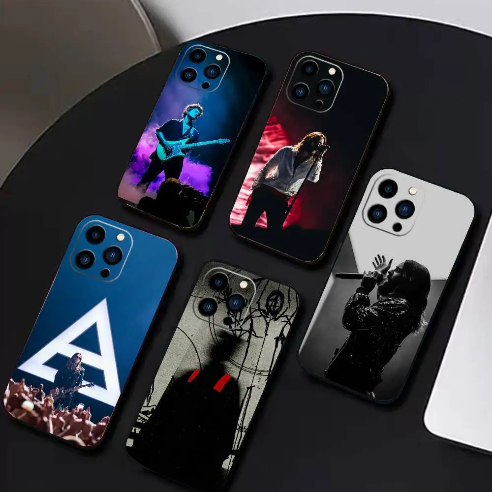 

30 H-Seconds to Mars Phone Case For iPhone 17 16 15 14 13 12 Max Plus Silicone Black Cover