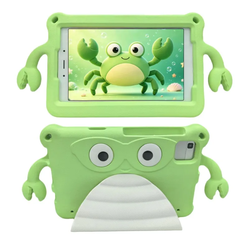 3D Cartoon Crab Shape Tablet Protective Case For Samsung Tab A9 Plus/A11 Plus 11inch Tab 3 T310 T311 T315 8.0inch Cover For Kids